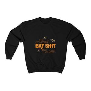 Almost Bat Sh*t Crazy, Unisex Heavy Blend™ Crewneck Sweatshirt