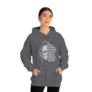 Michael Meyers Social Distance, Unisex Heavy Blend™ Hooded Sweatshirt
