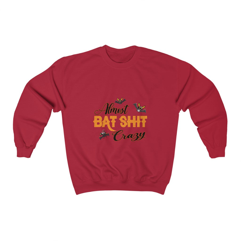 Almost Bat Sh*t Crazy, Unisex Heavy Blend™ Crewneck Sweatshirt