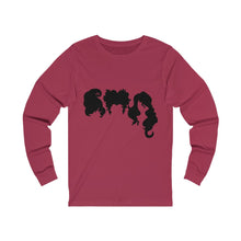 Load image into Gallery viewer, Sanderson Sisters Outline, Unisex Jersey Long Sleeve Tee