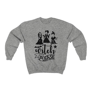 Witch Please, Unisex Heavy Blend™ Crewneck Sweatshirt