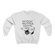 Load image into Gallery viewer, Witch Better Have My Coffee, Unisex Heavy Blend™ Crewneck Sweatshirt