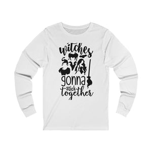 Witches Gonna Stick Together, Unisex Jersey Long Sleeve Tee