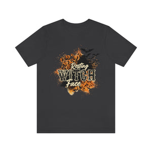 Resting Witch Face, Unisex Jersey Short Sleeve Tee