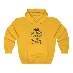 Will Trade Candy For Wine, Unisex Heavy Blend™ Hooded Sweatshirt