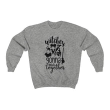 Load image into Gallery viewer, Witches Gonna Stick Together, Unisex Heavy Blend™ Crewneck Sweatshirt