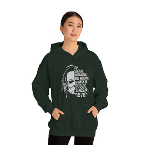 Michael Meyers Social Distance, Unisex Heavy Blend™ Hooded Sweatshirt