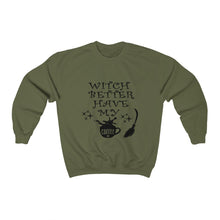 Load image into Gallery viewer, Witch Better Have My Coffee, Unisex Heavy Blend™ Crewneck Sweatshirt