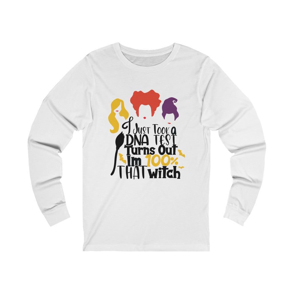 100% That Witch, Unisex Jersey Long Sleeve Tee