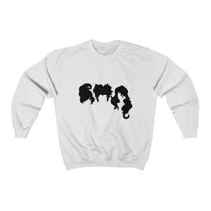 Sanderson Sisters Outline, Unisex Heavy Blend™ Crewneck Sweatshirt