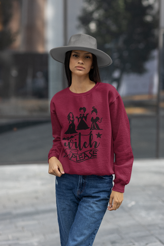 Witch Please, Unisex Heavy Blend™ Crewneck Sweatshirt